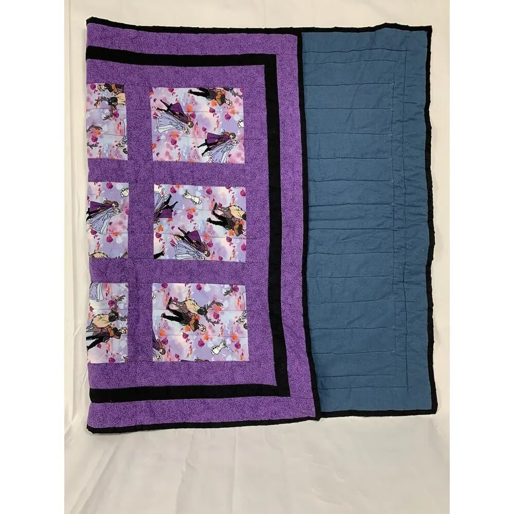 Handmade Baby's Crib Or Lap Quilt Characters from FROZEN 32.5” x 46.5”